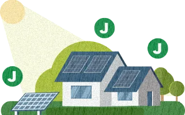 太陽光パネルによるJ-クレジット(環境価値)の図